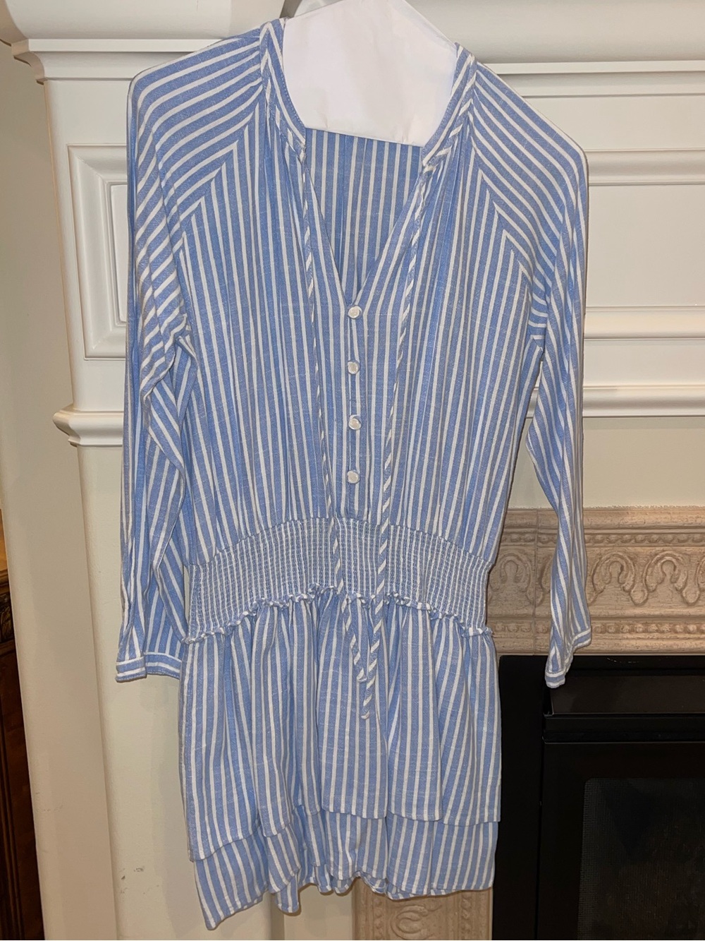FATE striped tiered skirt dress
